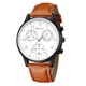thumbnail image 1 of Reloj de cuarzo para hombre, relojes de moda para hombre, reloj de pulsera analógico de cuarzo, estilo militar, informal, de cuero, para negocios., 1 of 3