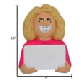 thumbnail image 5 of Personalized Dentist Ornament 2024 Female Blonde with Teeth Braces 1 Count - Ornaments by Elves, 5 of 10