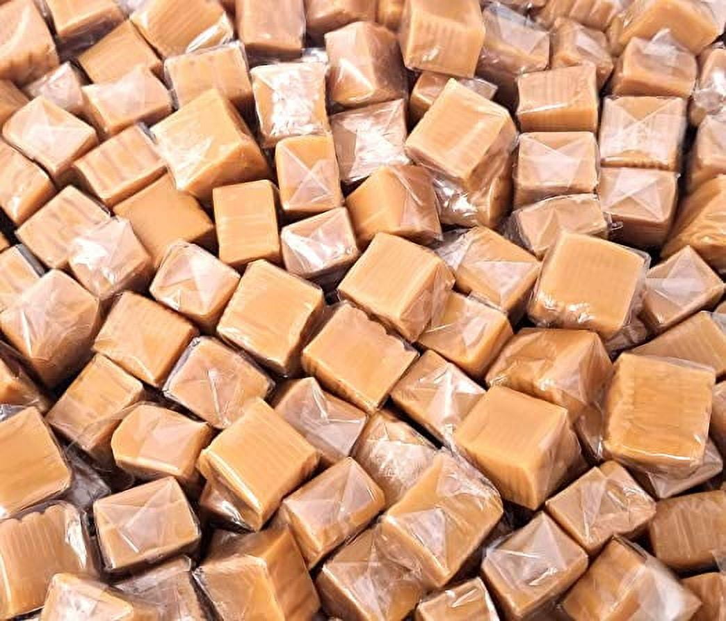 Kraft America's Classic Caramels Candy, Fresh and Chew Bite Size Caramel Cubes, Individually Wrapped Bulk 2 Pounds Bag