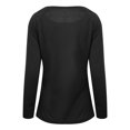 thumbnail image 4 of 2026 ! asdoklhq Womens Plus Size Tops,Womens Leather Long Sleeve Sweatshirt T-Shirt Casual Loose Blouse Tops, 4 of 5