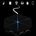 thumbnail image 2 of Hub USB 3.0 avec Câble Prolongé de 2 Pieds, Répartiteur USB Portable 4 Ports pour Ordinateur Portable, MacBook, Surface Pro, 2 of 5