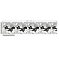 thumbnail image 3 of Ambesonne Floral Fabric by the Yard Upholstery, Exotic Orchid Contours Art, 1 Yard, Black and Off White, 3 of 5