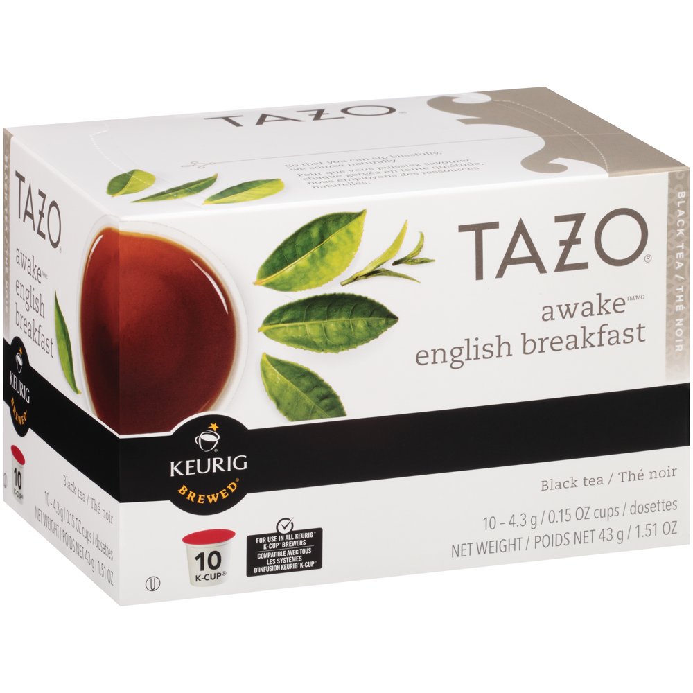 Tazo Awake English Breakfast Black Tea KCup, Tea Pods, 10 Ct Walmart