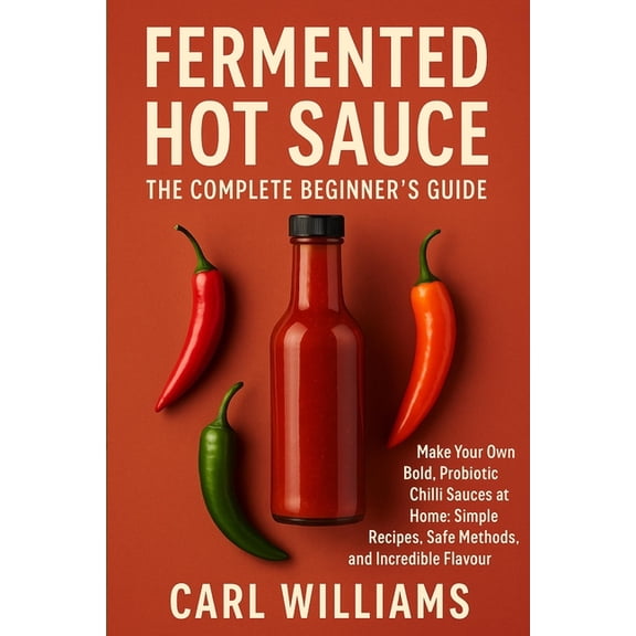 Fermented Hot Sauce - The Complete Beginner's Guide: Make Your Own Bold, Probiotic Chilli Sauces at Home: Simple Recipes, (Paperback)