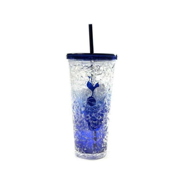Tottenham Hotspur FC Spurs Crest 600ml Freezer Cup With Straw