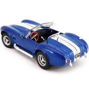 1965 Shelby Cobra 427 S/C Blue Metallic with White Stripes 1/24 Diecast Model Car by Welly