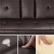 thumbnail image 5 of LuxuryGoods Modern Faux Leather Futon with Cupholders and Pillows, Espresso furniture living room My Lux Decor Round, 5 of 10