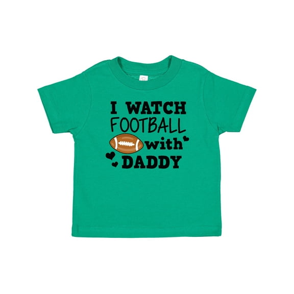 Inktastic I Watch Football with My Daddy Boys or Girls Baby T-Shirt