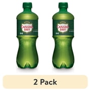 (2 pack) Canada Dry Caffeine Free Ginger Ale Soda Pop, 20 fl oz, Bottle