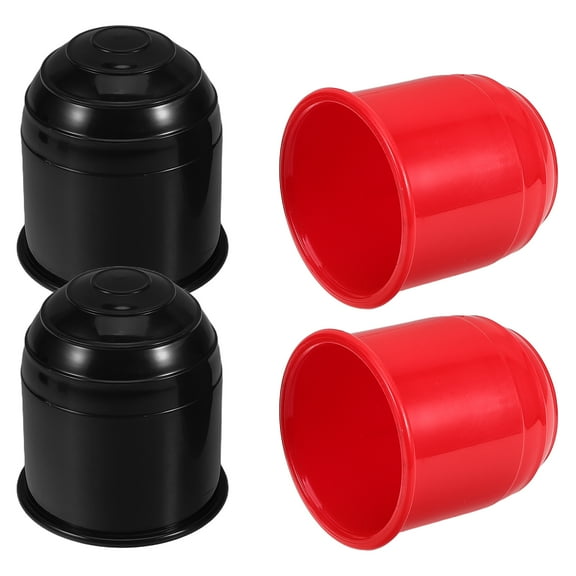 WEUVEB Trailer Hitch Covers 4-Pack Black Plastic Protective Caps for Car and Trailer Owners