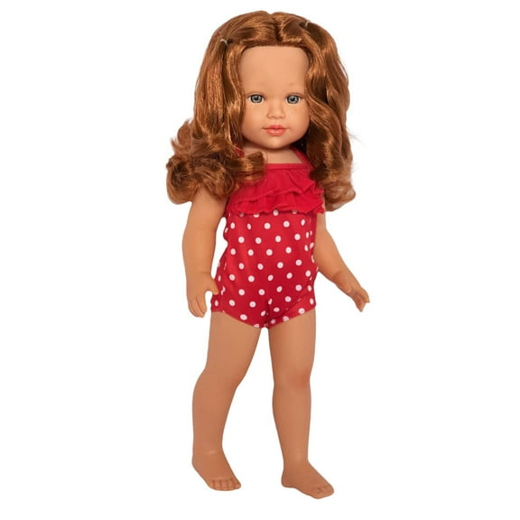 Stylish Red Polka Dot Swimsuit: Perfect Fit for 18-Inch Dolls-18 inch doll clothes