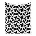 thumbnail image 1 of Cow Print Soft Flannel Fleece Throw Blanket, Animal Hide Pattern Spots Farm Life Cattle Camouflage Animal Skin, Cozy Plush for Indoor and Outdoor Use, 70" x 90", Charcoal Grey White, by Ambesonne, 1 of 6