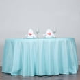 thumbnail image 6 of BalsaCircle 120" Blue Round Polyester Tablecloth Wedding Table Linens, 6 of 6