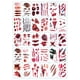 thumbnail image 2 of Pegatinas de tatuaje, tatuaje temporal para hombres, mujeres y adultos, pegatinas de Halloween para la boca, pegatinas de terror para labios, pegatinas de maquillaje, suministros para fiestas, 30 pega, 2 of 5