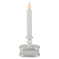 thumbnail image 2 of Northlight LED Lighted Window Candle with Base - 9.25" - White and Silver, 2 of 6
