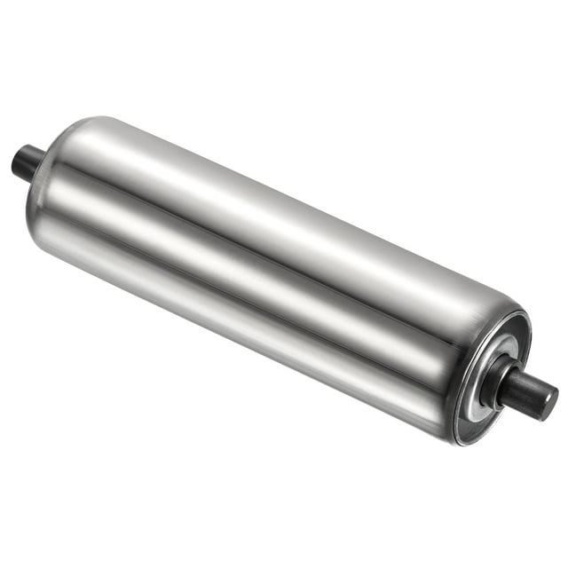 Unique Bargains 2'x8' Transmission de Rouleau de Convoyeur par Gravité en Acier Inoxydable Extrémité Galvanisée