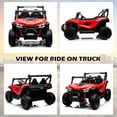 thumbnail image 6 of OTTORD 24V Ride on Child Cars 2 Seater, 4WD Electric Cars Vehicles for Adults and Kids（Red）, 6 of 7