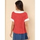thumbnail image 5 of Blusa de lunares Allegra K Corazón rojo M, 5 of 6