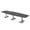 Asian Night w/Silver Base with Electric, variant on 12 Person Modular Boat Shaped Powered Conference Table With X Bases