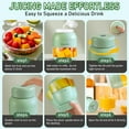 thumbnail image 3 of Licuadora Portátil de Gran Capacidad, Exprimidor Inalámbrico, Vaso Pequeño | Asa Integrada | Pajitas y Funda de Viaje | Apta para Lavavajillas | Capacidad de 500 Ml | Mezcla En 40 Segundos | 10 Cuchi, 3 of 6