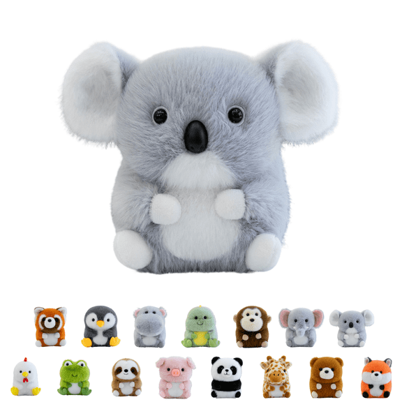 Mini Stuffed Animals 5.9in - Cute Lifelike Cartoon Animal Doll Soft Fluffy Plushies, Comfort Plushie Toys for Kids Children Girls Boys, Perfect Birthday Gifts A