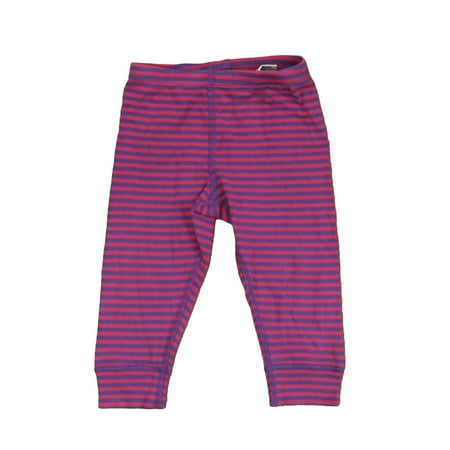 

Pre-owned Hanna Anderson Girls Pink | Purple | Stripes Leggings size: 18-24 Months