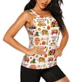thumbnail image 2 of Fotbe Fall Farm Pumpkin Blusas Sin Mangas para Mujer – Estilo Casual, Corte Suelto, Slim-Fit, Cuello Redondo Deportivo, Tops de Verano para Gimnasio y Yoga-Large, 2 of 7