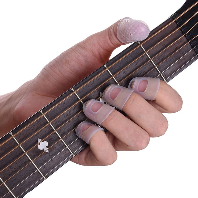 CAROOTU 12 Pcs Mince Moyen Celluloïd Guitare Pouce Pics Doigt Pics Plectrum Band