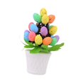 thumbnail image 4 of Bonsái de huevos de Pascua artificiales, adorno creativo para festivales navideños en interiores Puntos negros, 4 of 9