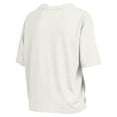 thumbnail image 3 of Women's Pressbox White Georgia Bulldogs Nelson Arch Over Logo Waist Length Oversized Slub T-Shirt, 3 of 3