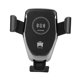 thumbnail image 1 of Cargador inalámbrico para coche de 10 W con carga rápida, soporte para teléfono con abrazadera para rejilla de ventilación Negro, 1 of 9