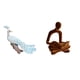 thumbnail image 1 of Escultura De Pavo Real, Figura Decorativa Para Jardín, Artesanía, Estatua Decorativa Para El Hogar, Patio, Estatua De Pensador Abstracto Humano, Decoraciones, Arte, Colección Versátil,, 1 of 8