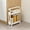 A, variant on Narrow Bathroom Storage Cart with Wheels, Stainless Steel Slim Organizer Cabinet for Small Spaces, 21x17x5 Inches