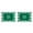 Green, variant on Sunjoy Tech 2Pcs Christmas Placemat Durable Reusable Snowflake Shaped Coaster for Festive Dining Table Decorations