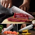 thumbnail image 4 of UniqueFire Damascus Chef Knife 8 inch, Professional Kitchen Knives,Sharp Damascus Knife. Hand-Forged Stainless Steel Cooking Knife. Ergonomic Full-Tang Handle with Gift Box for Home & Restaurant, 4 of 7