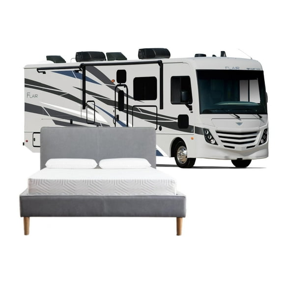 Sleepy's by Mattress Firm Memory Foam Snug RV Mattress in a Box, 3/4 48" x 75"| 8" Medium, Pressure Relief