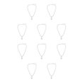 thumbnail image 3 of Guardurnaity Men Chain Necklace Adjustable Firm Silver Accessories Hanging Valentines Day Chokers Pendants Sweaters Womens for Teen Girls Color Acero 10Conjunto, 3 of 6