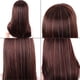 thumbnail image 2 of Xiao Hua 8 extensiones de cabello con clip de 50 cm, resistentes al calor, con purpurina y brillo, para festivales, fiestas, accesorios para el cabello para mujeres y niñas, color gris oscuro., 2 of 2