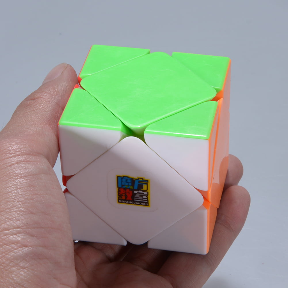 Ninja 3x3x3 Magic Cube Skewb Twist Puzzle Intelligence Toys Black Brushed Red 