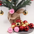 thumbnail image 3 of 24 piezas de adornos de bolas de Navidad irrompibles de 6 cm para decoración de fiesta de cumpleaños de boda de árbol de Navidad, 3 of 5