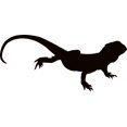 thumbnail image 2 of Australian Bearded Lizard Silhouette Wall Decal by Wallmonkeys Peel and Stick Graphic (36 in W x 16 in H) WM88016, 2 of 4