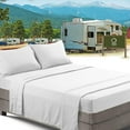 thumbnail image 5 of 1800 Series Brushed Microfiber- 25 Inch Deep Pocket Short Queen Camper RV/Trailer Sheet Set (60x75), Solid Ivory - Wrinkle, Fade Resistant, Easy to care, 5 of 5