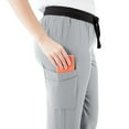 thumbnail image 3 of ave. Varick Women's Six Pocket Midrise Straight Leg Scrub Pant in Gray, 3XL, 3 of 6