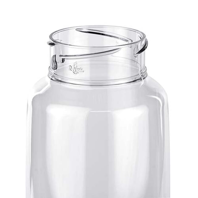 Paquete con 75 piezas de Cilindro de plástico Naoli/de 575ml con chupón rosa 6 x 18.9