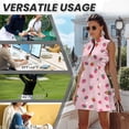 thumbnail image 6 of Yuyamidu Cute Strawberry Womens Tennis Golf Dresses with Built in Shorts Workout Golf Dresses Slim Fit Sleeveless Tennis Dress for Women Size S, 6 of 7