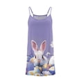 thumbnail image 4 of ATOGUTA Teen Girl Dress Casual Summer Spaghetti Straps Easter Romper Dresses with Pockets for Kid Size 3T-10. Multicolor, 4 of 6
