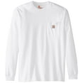 thumbnail image 2 of Carhartt Mens Workwear Midweight Jersey Pocket Long-Sleeve T-Shirt, White, XL, 2 of 3