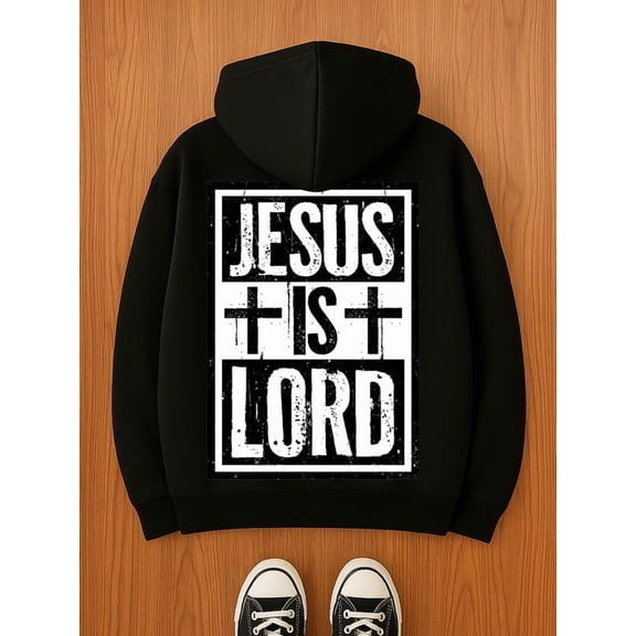 Jesus Lord Hoodie funny hoodies Christianity for men sweater hoodie black Warm and lightweight, suitable for winter sports and casual wear pamuk christianity Basic Unisex hoodie