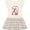 Natural with Stripes, variant on Inktastic Baseball Third Birthday Three Years Old Girls Toddler Dress