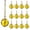 AB, variant on Dalrosia Crystal Glass Christmas Balls Ornaments, 0.87" Mini Prism Ball Xmas Tree Decorations, Hanging Ornament Clearance for Wedding Party Home Decor